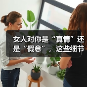 女人对你是“真情”还是“假意”,这些细节会告诉你(图3) 女人对你是“真情”还是“假意”,这些细节会告诉你(图3)