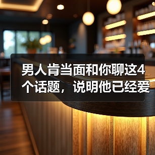 男人肯当面和你聊这4个话题，说明他已经爱你爱到死心塌地 - 辰飞雨恋来情感网