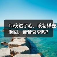 Ta伤透了心，该怎样去挽回，苦苦哀求吗？ - 辰飞雨恋来情感网