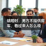结婚时，男方不提供房车，看过来人怎么说(图3)