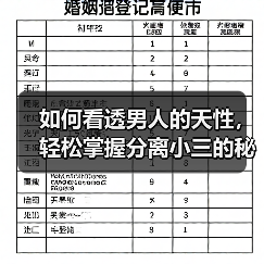 如何看透男人的天性，轻松掌握分离小三的秘诀？已婚女人抓紧看(图1)