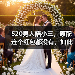 520男人陪小三，原配连个红包都没有，如此恶劣的出轨该如何处理(图2)