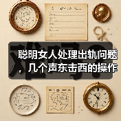 聪明女人处理出轨问题,几个声东击西的操作,直接让小三哭出声(图1) 聪明女人处理出轨问题,几个声东击西的操作,直接让小三哭出声(图1)