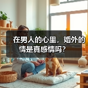 在男人的心里，婚外的情是真感情吗？(图1)
