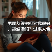 男朋友很穷但对我很好,能结婚吗?过来人告诉你答案(图3) 男朋友很穷但对我很好,能结婚吗?过来人告诉你答案(图3)