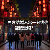 男方结婚不出一分钱你能接受吗？(图4)