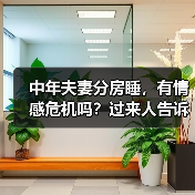 中年夫妻分房睡，有情感危机吗？过来人告诉你(图1)