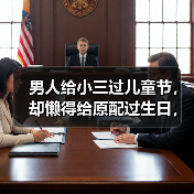 男人给小三过儿童节，却懒得给原配过生日，婚外情该如何及时处理(图1)
