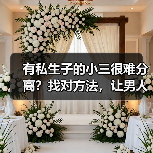 有私生子的小三很难分离？找对方法，让男人和小三老死不相往来(图1)