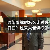 吵架冷战时怎么让对方开口？过来人告诉你怎么做(图3)