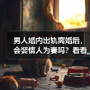 男人婚内出轨离婚后，会娶情人为妻吗？看看几个男人的心里话(图1)