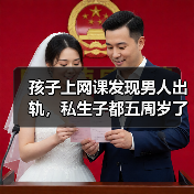 孩子上网课发现男人出轨，私生子都五周岁了，原配应该怎么办？(图1)