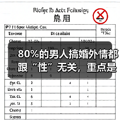 80%的男人搞婚外情都跟“性”无关,重点是男人的一情三感(图1) 80%的男人搞婚外情都跟“性”无关,重点是男人的一情三感(图1)