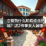 恋爱到什么阶段适合结婚？这2件事女人越懂，男人越想和你结婚(图1)