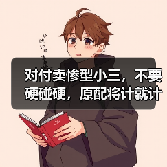 对付卖惨型小三，不要硬碰硬，原配将计就计，轻松将其之分离(图1)