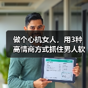 做个心机女人，用3种高情商方式抓住男人软肋，让他对你俯首帖耳(图1)