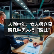 人到中年，女人很容易跟几种男人搞“暧昧”(图1)