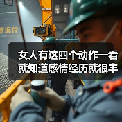 女人有这四个动作一看就知道感情经历就很丰富(图1)