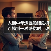 人到中年遭遇婚姻危机?找到一种感觉时,说明你活明白了(图1) 人到中年遭遇婚姻危机?找到一种感觉时,说明你活明白了(图1)