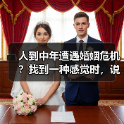 人到中年遭遇婚姻危机?找到一种感觉时,说明你活明白了(图4) 人到中年遭遇婚姻危机?找到一种感觉时,说明你活明白了(图4)