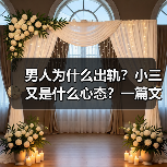 男人为什么出轨？小三又是什么心态？一篇文章，带你看透出轨心理(图1)