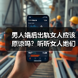 男人婚后出轨女人应该原谅吗？听听女人她们的心里话(图1)