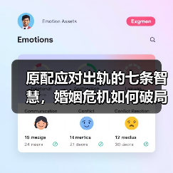 原配应对出轨的七条智慧，婚姻危机如何破局(图1)