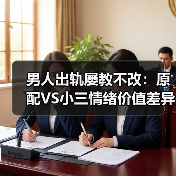 男人出轨屡教不改：原配VS小三情绪价值差异(图4)