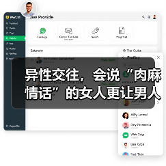 异性交往，会说“肉麻情话”的女人更让男人