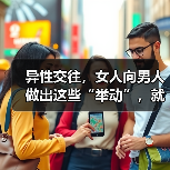 异性交往，女人向男人做出这些“举动”，就