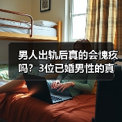 男人出轨后真的会愧疚吗？3位已婚男性的真实心声揭示(图1)