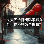 丈夫因怜悯出轨家暴女性，这种行为合理吗？