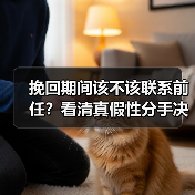 挽回期间该不该联系前任？看清真假性分手决
