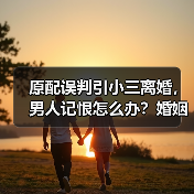 原配误判引小三离婚,男人记恨怎么办?婚姻危机如何化解(图3) 原配误判引小三离婚,男人记恨怎么办?婚姻危机如何化解(图3)