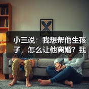 小三说：我想帮他生孩子，怎么让他离婚？我回答：你也配做小三？(图2)