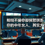 明明不爱你却频繁联系你的中年女人，其实大
