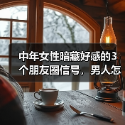 中年女性暗藏好感的3个朋友圈信号,男人怎么识别?(图3) 中年女性暗藏好感的3个朋友圈信号,男人怎么识别?(图3)