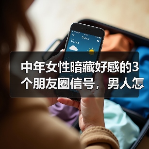 中年女性暗藏好感的3个朋友圈信号,男人怎么识别?(图1) 中年女性暗藏好感的3个朋友圈信号,男人怎么识别?(图1)