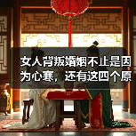 女人背叛婚姻不止是因为心寒，还有这四个原
