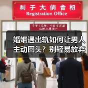 婚姻遇出轨如何让男人主动回头？别轻易放弃这段婚姻(图1)