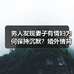 男人发现妻子有情妇为何保持沉默？婚外情背后的心理博弈(图3)