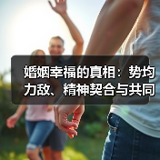 婚姻幸福的真相:势均力敌、精神契合与共同付出(图4) 婚姻幸福的真相:势均力敌、精神契合与共同付出(图4)