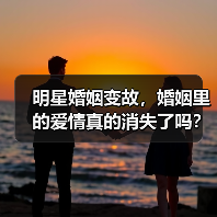明星婚姻变故,婚姻里的爱情真的消失了吗?(图3) 明星婚姻变故,婚姻里的爱情真的消失了吗?(图3)