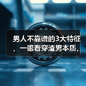 男人不靠谱的3大特征,一眼看穿渣男本质,再爱也要走!(图3) 男人不靠谱的3大特征,一眼看穿渣男本质,再爱也要走!(图3)