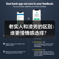 老实人和渣男的区别:谁更懂情感选择?(图2) 老实人和渣男的区别:谁更懂情感选择?(图2)