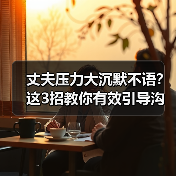丈夫压力大沉默不语?这3招教你有效引导沟通(图1) 丈夫压力大沉默不语?这3招教你有效引导沟通(图1)