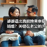 婆婆退出真能换来幸福婚姻?关键在老公的沟通技巧(图3) 婆婆退出真能换来幸福婚姻?关键在老公的沟通技巧(图3)