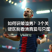如何识破渣男?3个关键区别看清真爱与只图一时激情(图1) 如何识破渣男?3个关键区别看清真爱与只图一时激情(图1)