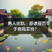 男人出轨,原谅是否等于自我妥协?(图1) 男人出轨,原谅是否等于自我妥协?(图1)