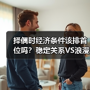择偶时经济条件该排首位吗?稳定关系VS浪漫你该如何选择?(图3) 择偶时经济条件该排首位吗?稳定关系VS浪漫你该如何选择?(图3)